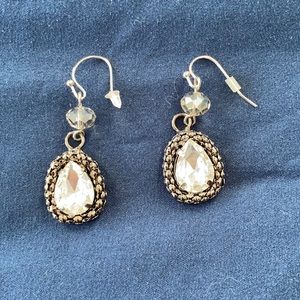 Faux diamond Drop Earrings